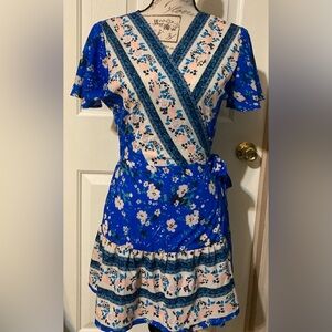 NWOT Girls Size L Pinkiwine Wraparound Flower Dress